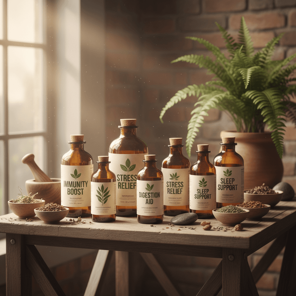 Premium herbal wellness supplements